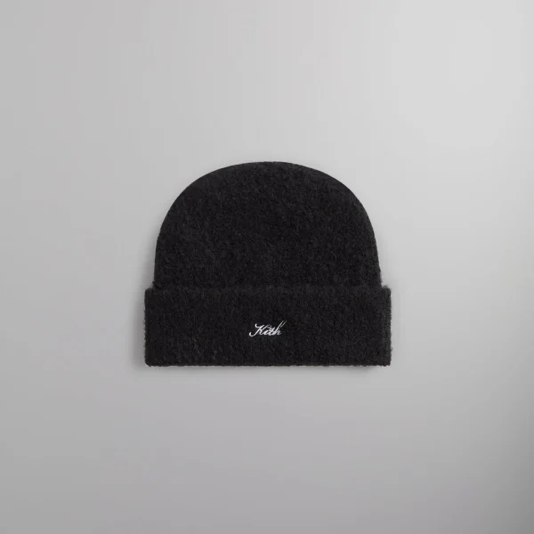 kith black speckled boucle mia beanie - KITH-SHOP