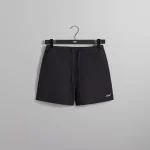 kith black twill collins swim shorts - KITH-SHOP