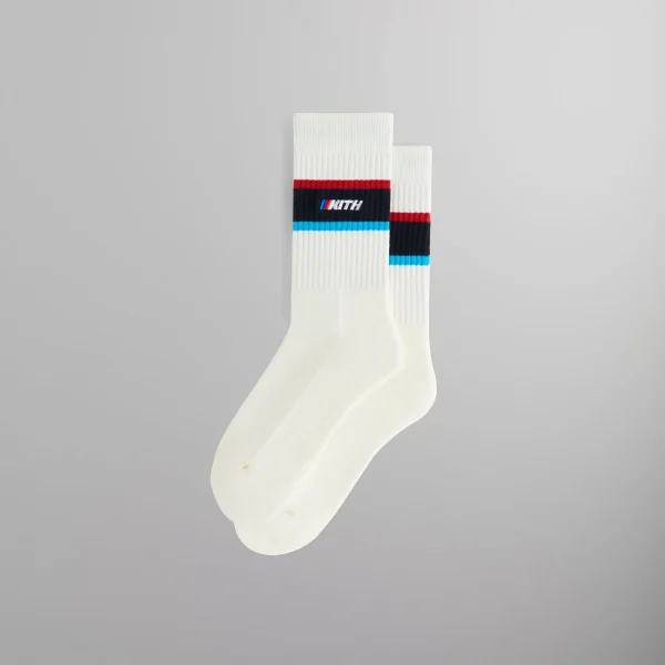 kith bmw crew socks luxurious silk blend - KITH-SHOP