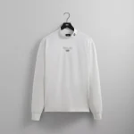 kith bmw long sleeve mock neck shirt white - KITH-SHOP