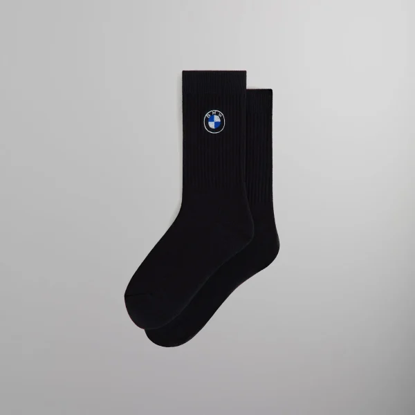 kith bmw rondel crew socks black - KITH-SHOP