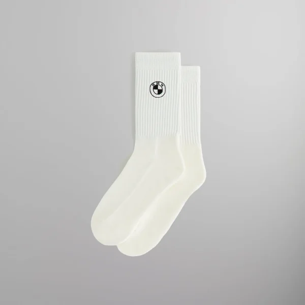 kith bmw rondel white crew socks - KITH-SHOP