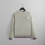 kith bmw sven crewneck sweater light heather grey - KITH-SHOP