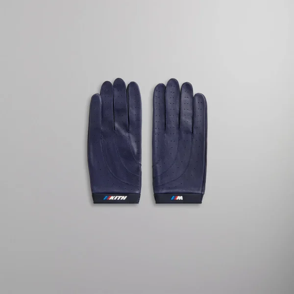 kith bmw techno violet leather driving gloves - KITH-SHOP