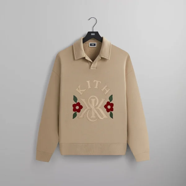 kith canvas nelson collared applique rugby shirt k k edition - KITH-SHOP