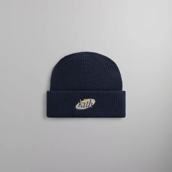 kith chunky cotton mia beanie in nocturnal - KITH-SHOP