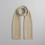 kith chunky ribbed knit scarf in sediment - KITH-SHOP