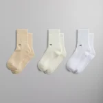 kith classic 3 pack half crew socks multi color - KITH-SHOP