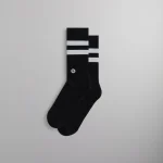 kith classics stance crew socks black and white - KITH-SHOP