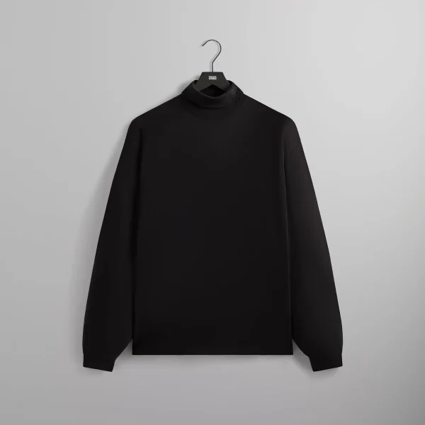 kith cortland black turtleneck sweater - KITH-SHOP