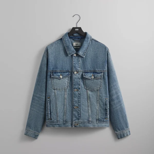 kith dark indigo center seam denim jacket - KITH-SHOP