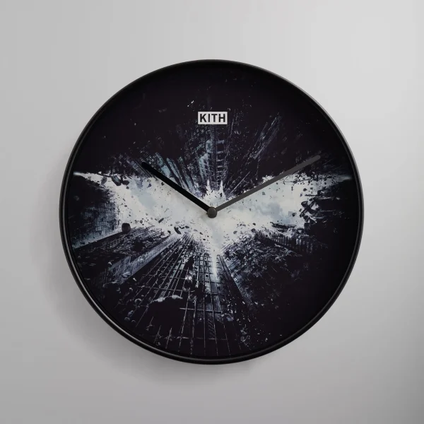 kith dark knight batman wall clock multi colored - KITH-SHOP