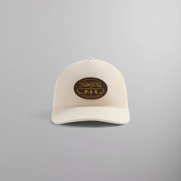 kith gwynn twill pinch crown snapback hat in sandrift - KITH-SHOP