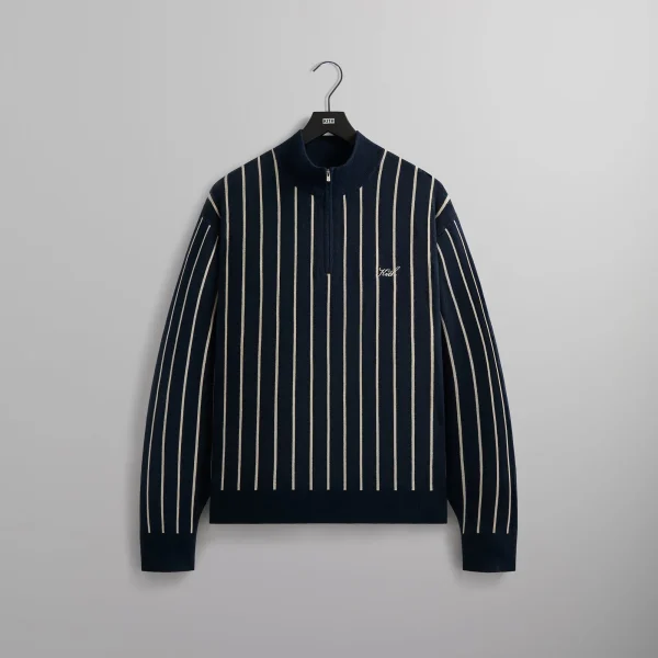 kith harmon nocturnal quarter zip mock neck sweater - KITH-SHOP