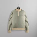 kith harmon sandrift quarter zip mock neck sweater - KITH-SHOP