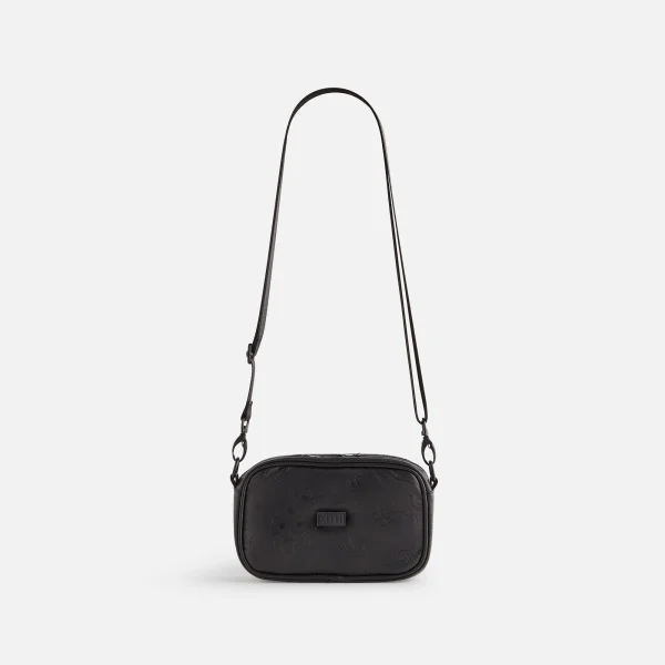 kith kids black embossed faux leather crossbody bag - KITH-SHOP