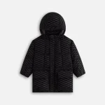 kith kids black flocked puffer jacket - KITH-SHOP