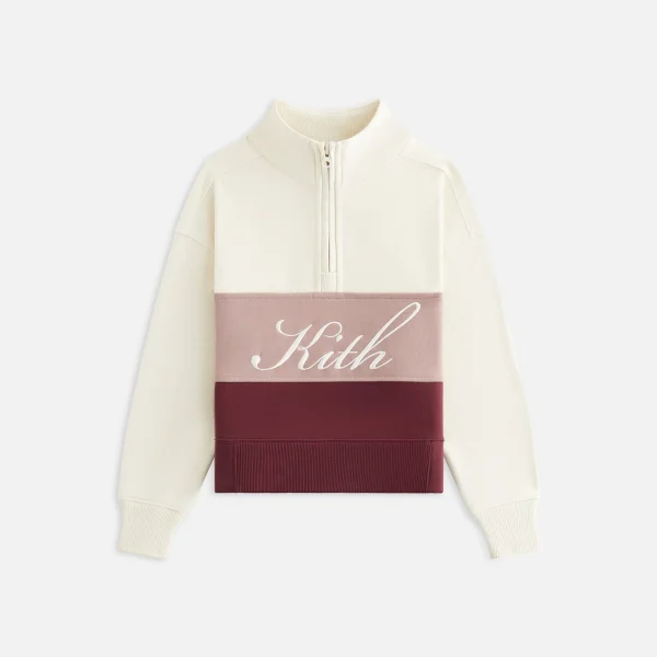 kith kids color blocked hunter magma quarter zip - KITH-SHOP