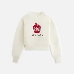 kith kids empire state sherpa crewneck sweatshirt soft silk finish - KITH-SHOP