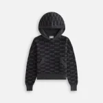 kith kids monogram nelson black hoodie - KITH-SHOP