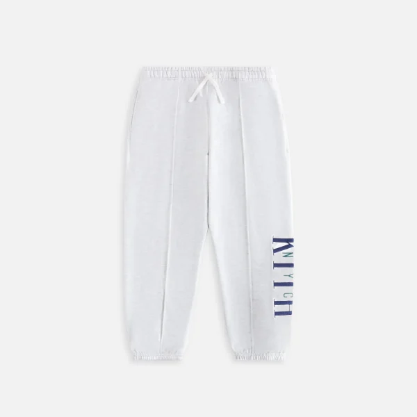 kith kids nelson pieced sweatpants light heather gray - KITH-SHOP