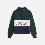 kith kids nocturnal color blocked hunter quarter zip sweater - KITH-SHOP