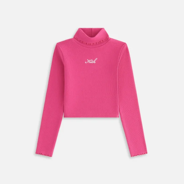 kith kids ribbed camellia turtleneck sweater - KITH-SHOP