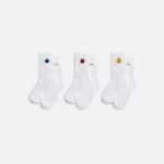 kith kids sesame street 3 pack white crew socks - KITH-SHOP