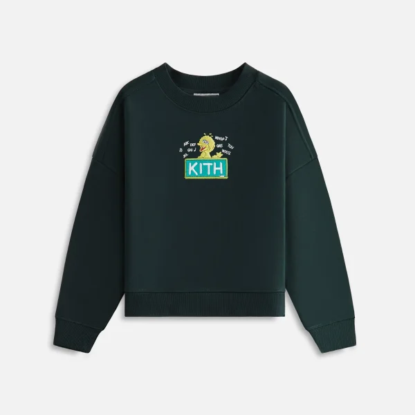 kith kids sesame street big bird nelson stadium crewneck sweatshirt - KITH-SHOP