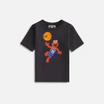 kith kids sesame street elmo vintage basketball tee black - KITH-SHOP