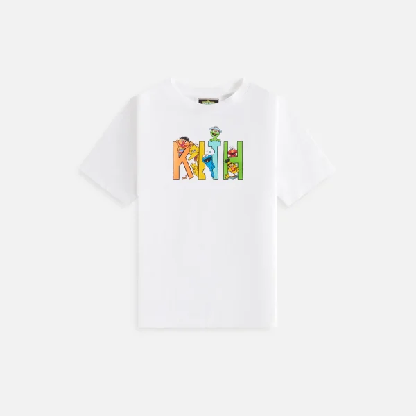 kith kids sesame street white graphic tee - KITH-SHOP