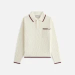 kith kids waffle tilden polo pullover - KITH-SHOP