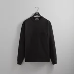 kith leonard long sleeve tee in black - KITH-SHOP