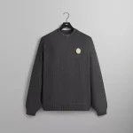 kith lewis garment dyed sweater in battleship - KITH-SHOP