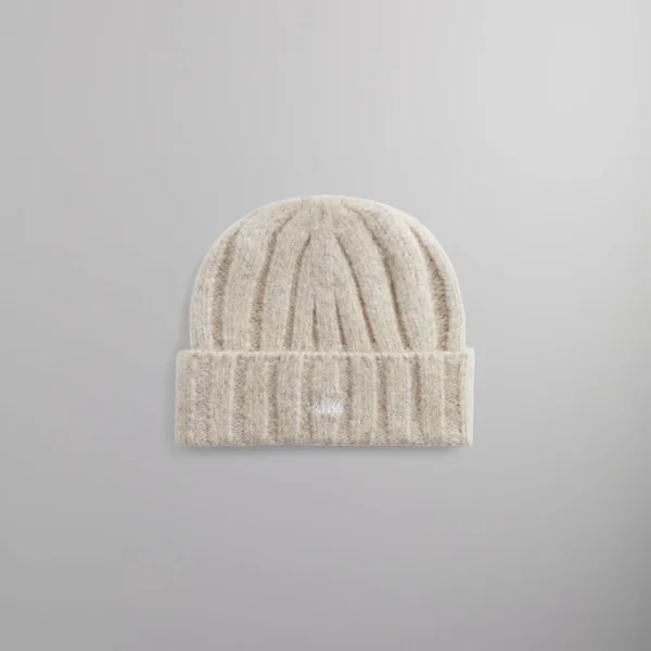 kith mia chunky knit beanie sediment - KITH-SHOP