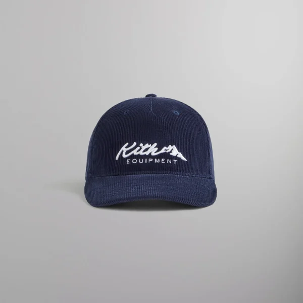 kith micro cord bay low pinch crown cap in nocturnal - KITH-SHOP