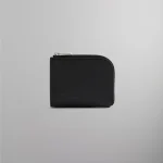 kith monogram black half zip wallet - KITH-SHOP