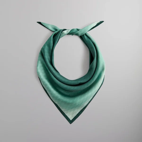 kith monogram ombre printed silk scarf elegant chronicle design - KITH-SHOP