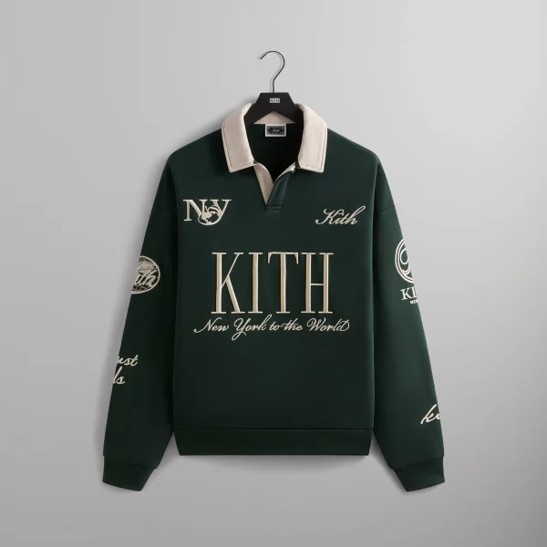 kith nelson stadium collared pullover sweater - KITH-SHOP