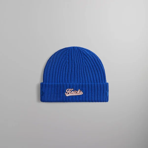 kith new york knicks court vision beanie in royal - KITH-SHOP