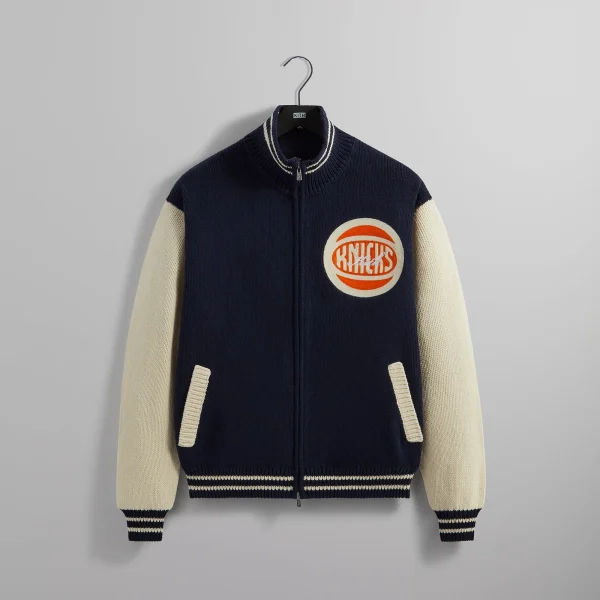 kith new york knicks full zip nocturnal sweater - KITH-SHOP