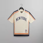 kith new york knicks mesh leon top in sandrift - KITH-SHOP