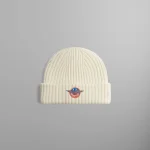 kith new york knicks wings logo beanie in sandrift - KITH-SHOP