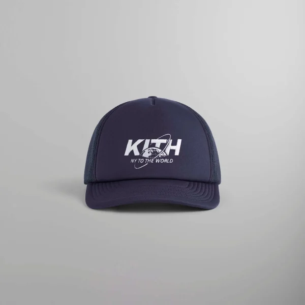 kith ny to the world nocturnal nolan trucker hat - KITH-SHOP