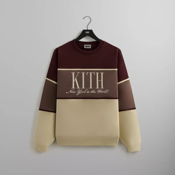 kith panelled nelson crewneck sweater rave edition - KITH-SHOP