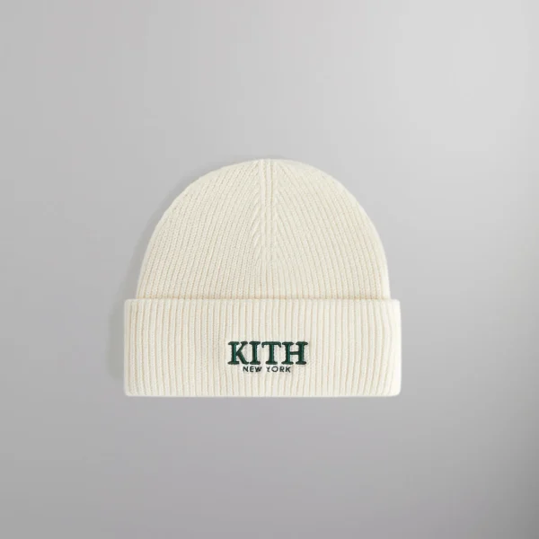 kith serif mia beanie in sandrift - KITH-SHOP