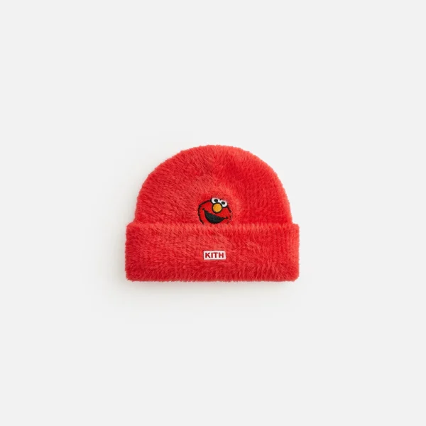 kith sesame street elmo rhubarb baby beanie mia - KITH-SHOP