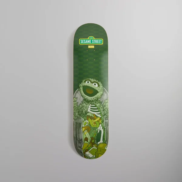 kith sesame street skatedeck xray oscar the grouch conifer edition - KITH-SHOP