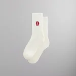 kith silk apple crest embroidered socks - KITH-SHOP