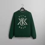 kith stadium crest stitched lewis sweater - KITH-SHOP